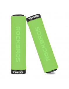 
Dviračio vairo rankenos, žalios ir juodos kempinės formos
