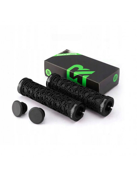 
Dviračio rankenos, guminės, lipnios, 22 mm skersmens, juodos
