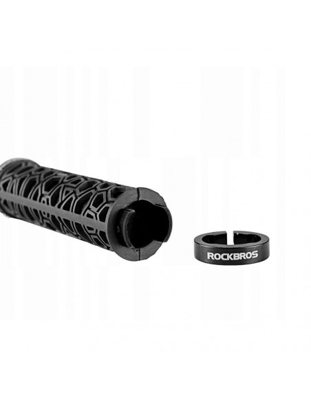 
Dviračio rankenos, guminės, lipnios, 22 mm skersmens, juodos
