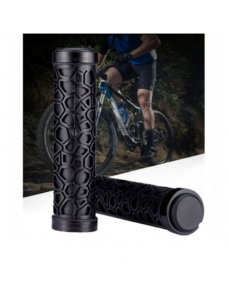 
Dviračio rankenos, guminės, lipnios, 22 mm skersmens, juodos
