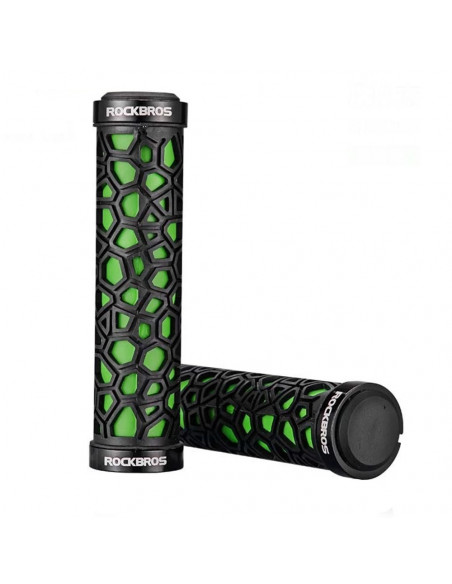 
Dviračio rankenos, guminės, 22 mm skersmens, juodos ir žalios
