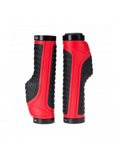 
Ergonomiškos dviračio rankenos, 22 mm skersmens, raudonos
