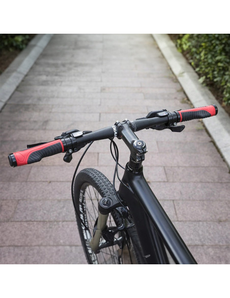 
Ergonomiškos dviračio rankenos, 22 mm skersmens, raudonos
