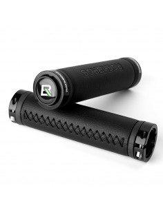 
Dviračio rankenos, patogios odinės vairo rankenos - juodos
