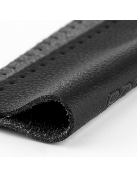 
Dviračio rankenos, patogios odinės vairo rankenos - juodos
