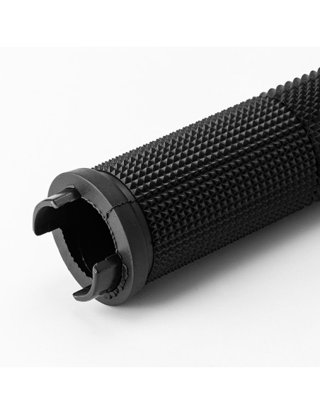 
Dviračio rankenos, patogios odinės vairo rankenos - juodos
