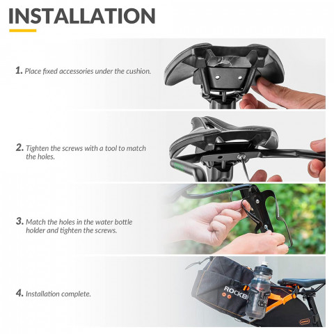 
Daugiafunkcis dviračio balnelio krepšio stabilizatorius - juodas
