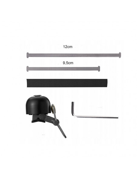 
Retro dviračio skambutis – juodas
