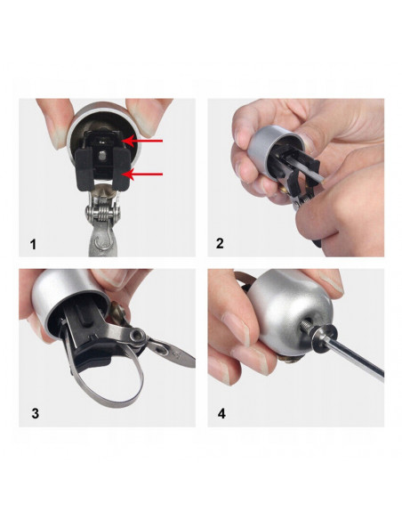 
Retro dviračio skambutis – juodas
