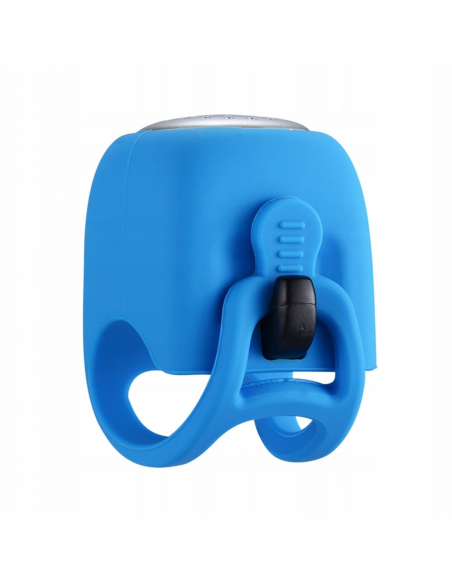 
Elektroninis dviračio skambutis silikoniniame korpuse - mėlynas
