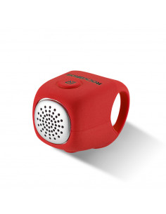 
Elektroninis dviračio skambutis silikoniniame korpuse - raudonas
