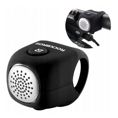 
Elektroninis dviračio skambutis silikoniniame korpuse - juodas
