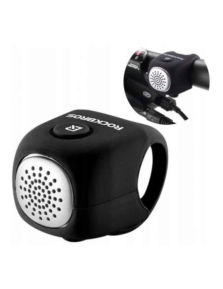 
Elektroninis dviračio skambutis silikoniniame korpuse - juodas
