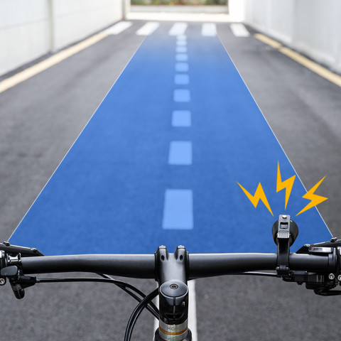 
Modernus dviračio skambutis su kryptiniu garsu - juodas
