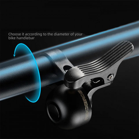 
Dviračio skambutis dešinei vairo pusei - juodas
