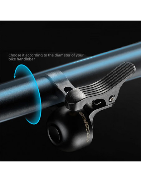 
Dviračio skambutis dešinei vairo pusei - juodas
