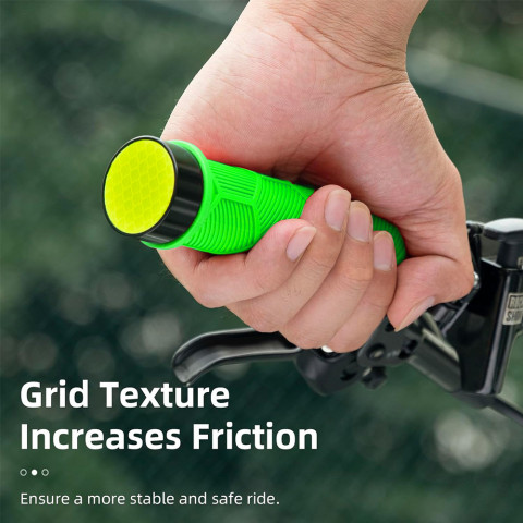 
TPR dviračio rankenos su atšvaitu – žalios
