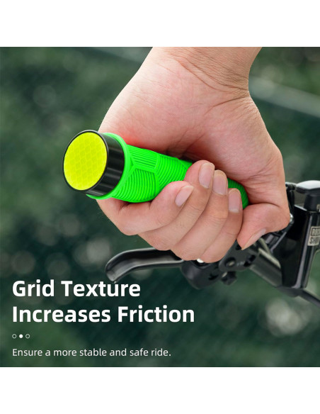 
TPR dviračio rankenos su atšvaitu – žalios
