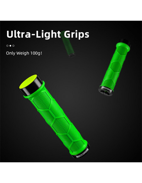 
TPR dviračio rankenos su atšvaitu – žalios
