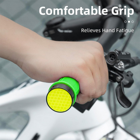 
TPR dviračio rankenos su atšvaitu – žalios
