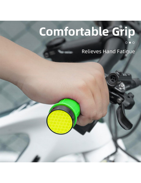 
TPR dviračio rankenos su atšvaitu – žalios
