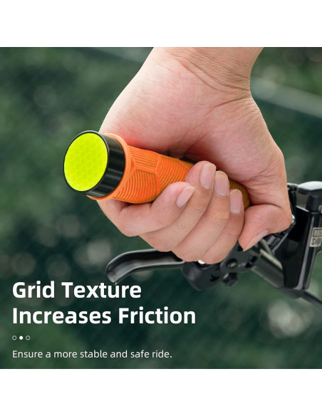 
TPR dviračio rankenos su atšvaitu – oranžinės
