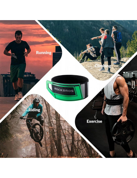 
Šviesą atspindinti juosta dviračiui, kojai, rankai, kuprinei - žalia
