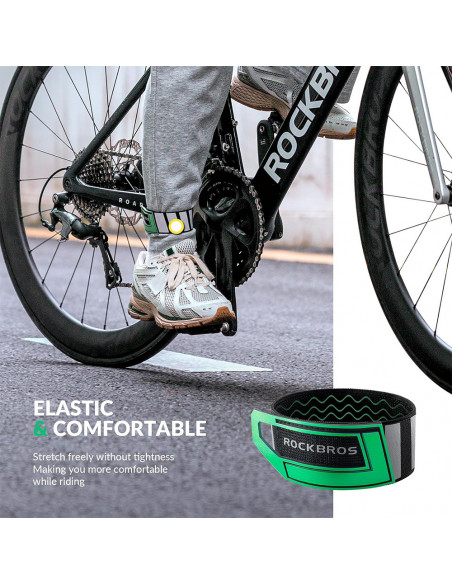 
Šviesą atspindinti juosta dviračiui, kojai, rankai, kuprinei - žalia
