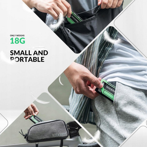 
Šviesą atspindinti juosta dviračiui, kojai, rankai, kuprinei - žalia
