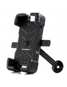 
360° besisukantis motociklo telefono laikiklis 4,5–7,2 colio – juodas
