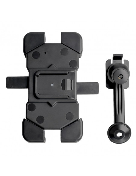 
360° besisukantis motociklo telefono laikiklis 4,5–7,2 colio – juodas
