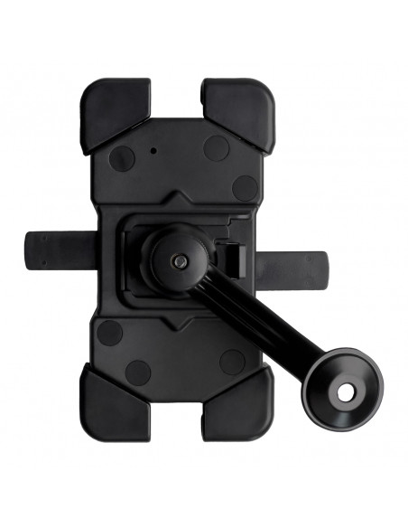 
360° besisukantis motociklo telefono laikiklis 4,5–7,2 colio – juodas
