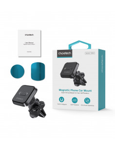 
Magnetinis telefono laikiklis automobiliui, skirtas oro išleidimo angai – juodas
