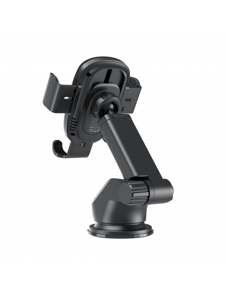 
„Gravity“ automobilio laikiklis su 15 W indukciniu įkrovikliu, skirtas vairuotojo kabinai – juodas
