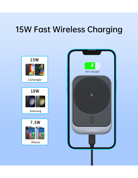 
Automobilinis laikiklis su 15 W indukciniu įkrovikliu, skirtas oro išleidimo angai – juodas
