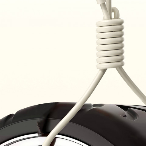 
Sustiprintas kabelis SR USB-A - microUSB 5A 1m, smėlio spalvos
