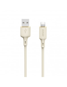 
iPhone kabelis, sustiprintas SR USB-A - Lightning 5A, 1 m, smėlio spalvos
