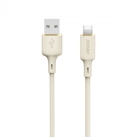 
iPhone kabelis, sustiprintas SR USB-A - Lightning 5A, 1 m, smėlio spalvos

