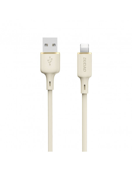 
iPhone kabelis, sustiprintas SR USB-A - Lightning 5A, 1 m, smėlio spalvos
