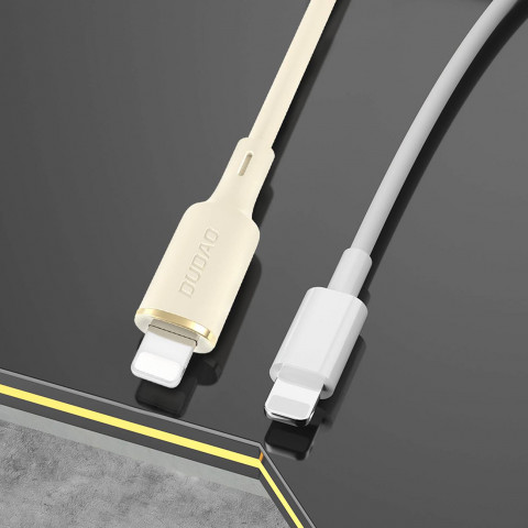 
2in1 kabelis sutvirtintas SR USB-C - USB-C / Lightning 100W 1.2m smėlio spalvos
