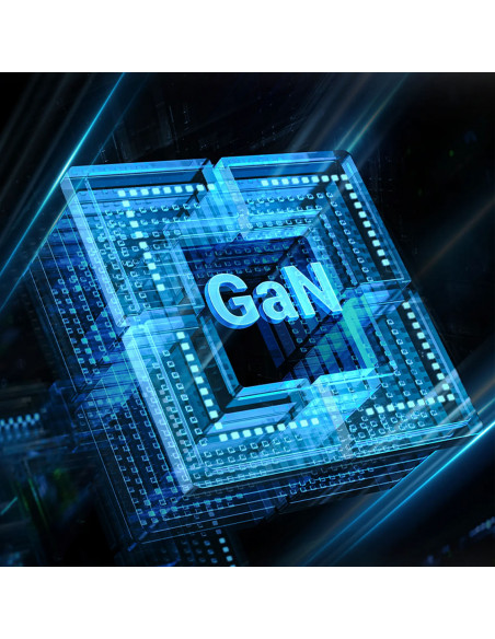 
GaN 2x USB-A / 2x USB-C PD 65W baltas sieninis įkroviklis
