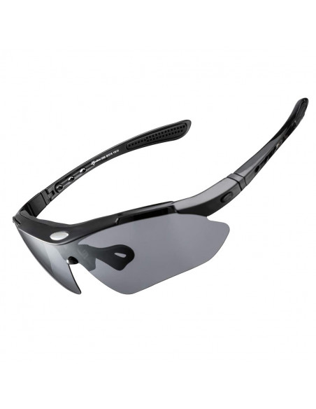 
Poliarizuoti dviračių akiniai su keičiamais spalvotais lęšiais
