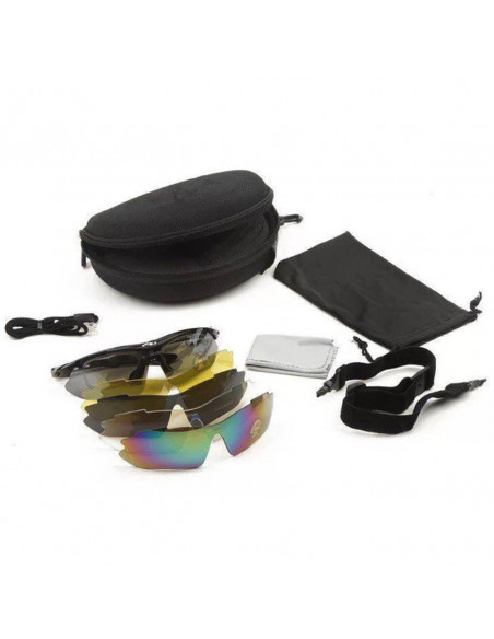 
Poliarizuoti dviračių akiniai su keičiamais spalvotais lęšiais
