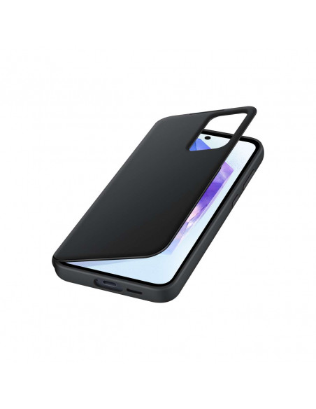 
Originalus „Smart View“ piniginės dėklas su atlenkimu, skirtas „Samsung Galaxy A55“, juodas
