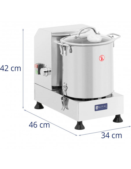 
Gastronominis pjaustytuvas smulkinimui ir maišymui 3500 aps./ min. 9 l 1800 W

