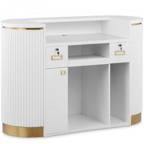 
Viešbučio biuro poilsio kambario registratūra su LED apšvietimu
