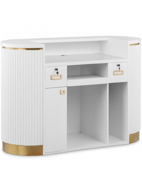 
Viešbučio biuro poilsio kambario registratūra su LED apšvietimu
