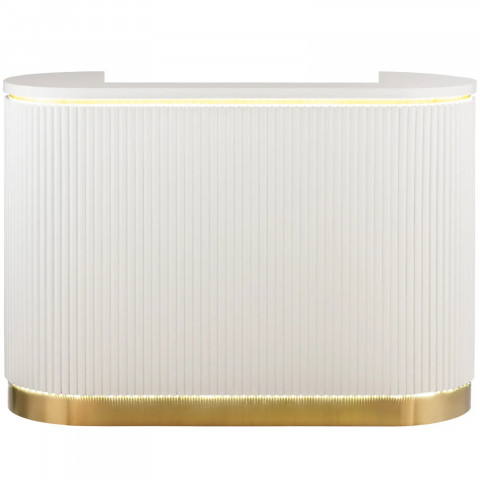 
Viešbučio biuro poilsio kambario registratūra su LED apšvietimu
