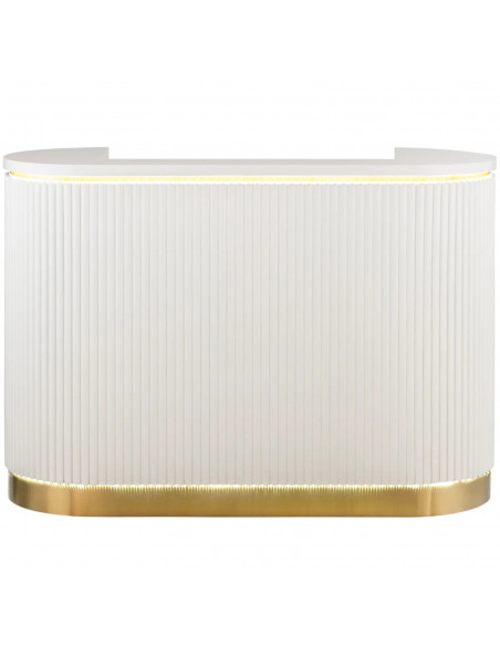 
Viešbučio biuro poilsio kambario registratūra su LED apšvietimu
