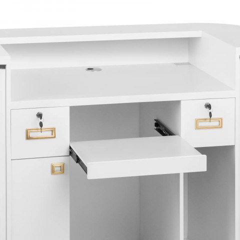 
Viešbučio biuro poilsio kambario registratūra su LED apšvietimu
